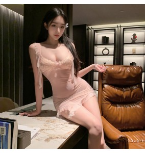 FEE ET MOI - Paris Lover Sheer Fantasy Dress (Pink)
